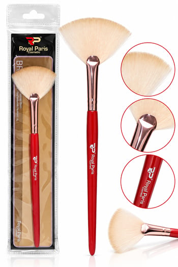 Profesyonel Yelpaze Makyaj Fırçası – Highlighter ve Aydınlatıcı Uygulama Fırçası
