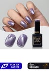 Misyul Uv Led Kalıcı Oje Nail Art 15 Ml Blue Elf Cat Eye Ec07