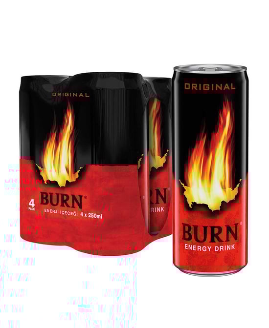 Burn Enerji İçeceği 250 ml x 4'lü Paket