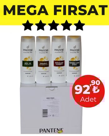 Pantene Şampuan Karma Koli 12 Adet 400 ml