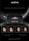 Agiva Black Gel Beyaz Saçlar için Kapatıcı Saç Şekillendirici Güçlü Jöle Cover White Hair 250 Ml