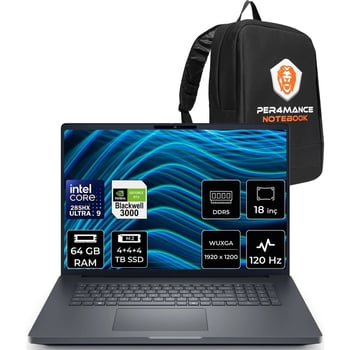 Dell Pro Max 18 Plus Core Ultra 9 285hx Rtx Pro 3000 Blackwell 12gb 64gb Ram 12tb Ssd 18" Qhd+ 120hz