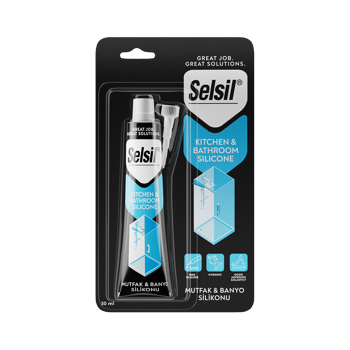 Selsil-1888 ( Duşakabin & Mutfak & Banyo ) Şeffaf & Transparent & Tüp Silikon 50ml