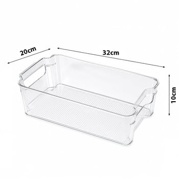 Urve Ur-3570 ( 32x20x10cm ) ( Şeffaf) ( Düzenleyici ) Plastik Mika Modüler Çok Amaçlı Organizer