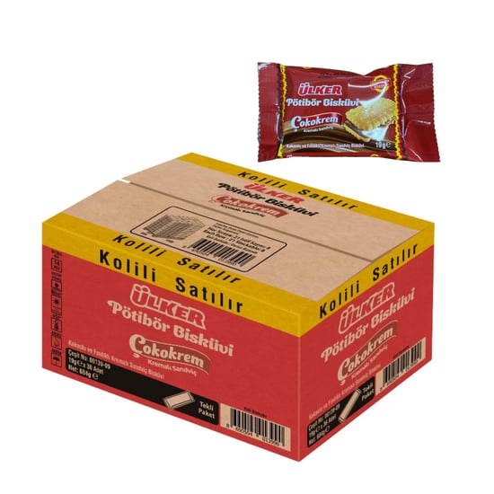 Ülker Petibör Bisküvi Çokokremli Sandviç 19gr*36