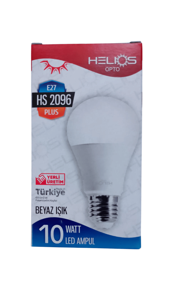 Helios 10 w Led Plus Ampül Beyaz Işık E27 6400K
