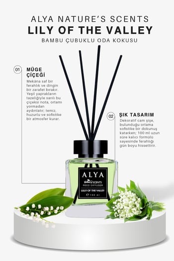 Nature's Scents Lilly Of The Valley Bambu Çubuklu Oda Kokusu - Müge Çiçeği Kokusu