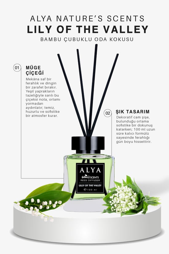 Nature's Scents Lilly Of The Valley Bambu Çubuklu Oda Kokusu - Müge Çiçeği Kokusu