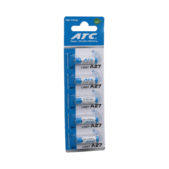 Atc Super Alkaline Battery ( A27 - 27a ) ( Lr27 ) Araç & Oto ( Kumanda Pili ) ( 12v ) ( 5li Kart )