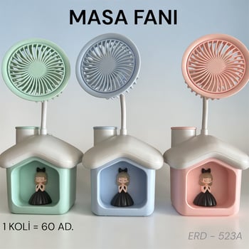 Prenses Masa Fanı Şarjlı