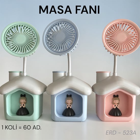 Prenses Masa Fanı Şarjlı