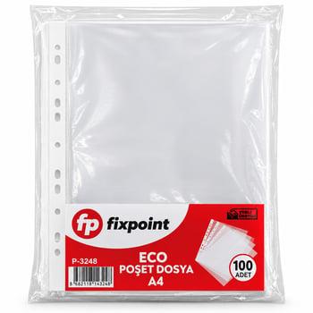 Fixpoint-3248 ( 100pcs ) A4 Poşet Dosya