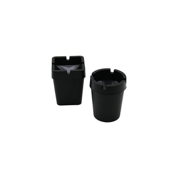 Mmc Plastik Pihome Pi-411 ( Siyah ) ( Mix=yuvarlak & Kare ) Plastik Kokusuz Küllük