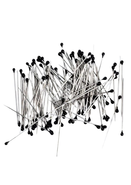 Minelli İğne Kutulu Siyah Başlı 100'lü