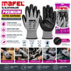 İnura Global Zebra No 10 Xl Nitril İşçi Eldiven Poşetli Ambalaj Kesilme Direnç Gri Siyah Mf-040