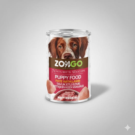 Zongo Yavru Köpek Konservesi Kuzulu Pate 400gr