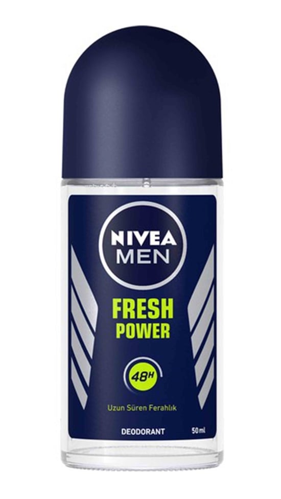 nivea, nivea roll on, rollon, rolon, erkek roll on, nivea erkek roll on, erkek rolon, stick, koltukaltı stick, koltuk altı stick, erkek koltuk altı stick, ter kokusu önleyici, ter önleyici, nivea fresh power 50 ml satın al, nivea fresh power 50 ml fiyat