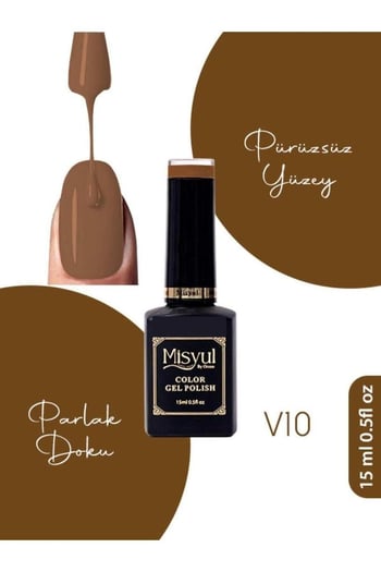 Misyul Uv Led Kalıcı Oje Nail Art 15 Ml Vitray Serisi V10