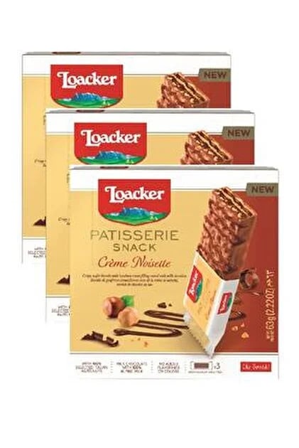 Loacker Patısserıe Snack Creme Noisette 63 Gr