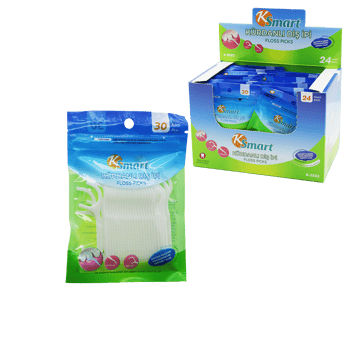 Ksmart K-3593 ( Poşetli ) ( 30pcs ) Kürdanlı Diş İpi