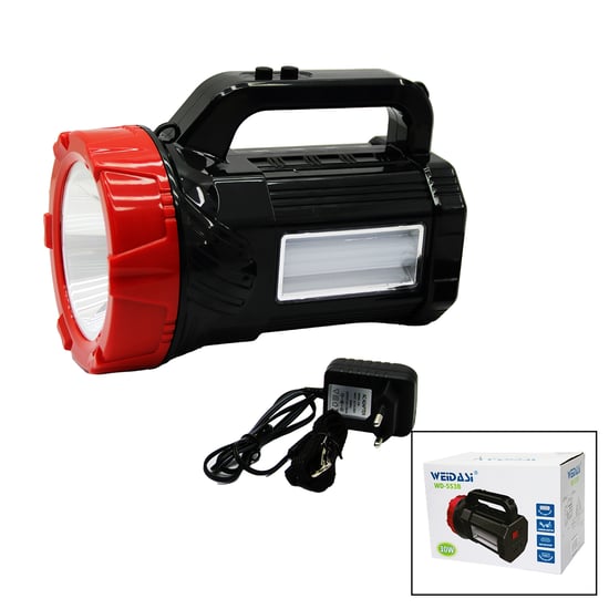 Weidasi Wd-553b ( 10w ) ( 2in1 = 1led & 16smd ) El Feneri & Projektör Fiş Şarjlı (telefon & Ampul Çıkışlı Powerbank)