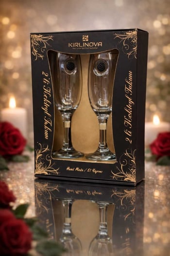 Kirlinova Siyah Böğürtlen Kokteyl Kadehi 2 Li (kahve Yanı Su/kokteyl Bardak) 190 Ml