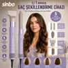 Sinbo Shd-1760 Saç Şekillendirme Cihazı ( 110.000rpm ) ( 5 Başlık & 3 Hız & Sıcaklık Ayar )