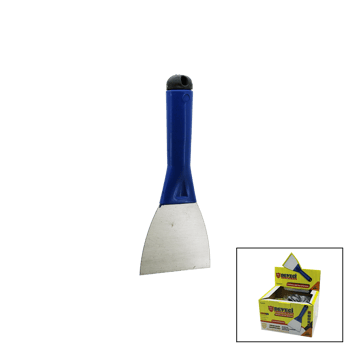 Deveci Dvc-74228 ( No-10) ( 100mm ) ( Kapaklı ) ( Saptak ) Metal Kazıma Spatulası ( Plastik Saplı )
