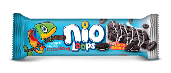Nİo Loops Sütlü Kaplamali Bİsküvİlİ Kakaolu Tahil Bar 23gr