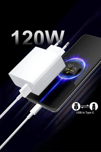 Adeyo Store 120 Watt Hızlı Çift Turbo Saliseli Şarj Adabtörüi Xiaomi Poco(type-a) Android Uyumlu