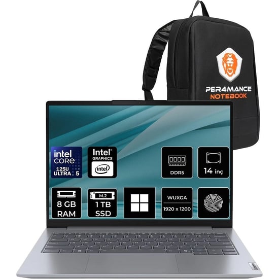 Lenovo Thinkbook 14 Gen 7 Core Ultra 5 125u 8gb Ram 1tb Ssd 14" Fhd+ Wın11 Pro 21mr0095trp403 Notebo