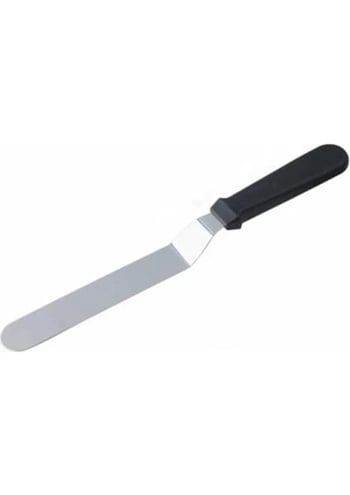 Eğik Oval Uçlu Pasta Sıvama Spatulası Paleti 15 Cm - Paslanmaz Çelik