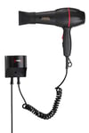 Powertec Tr-301 Otel Tipi Otomatik Kapanan Askı Aparatlı Duvara Monte Fön Makinesi Siyah