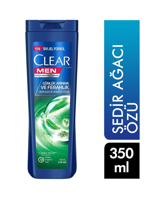 Clear Şampuan 350 ml Men Günlük Arınma Ve Ferahlık