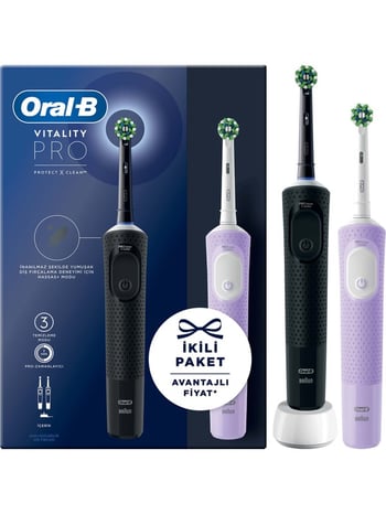 Oral-b Pro 2li Lilac & Black Şarjlı Diş Fırçası