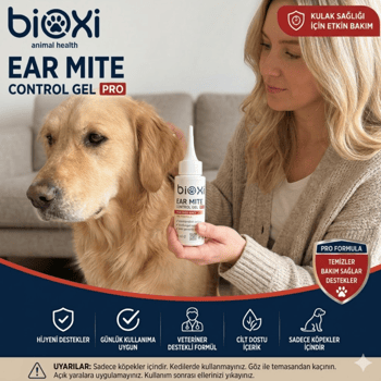 Bioxi®ear Mite Pro Köpek Kulak Bakım Jeli|hassas Temizlik ve Akar Konrolü,50ml