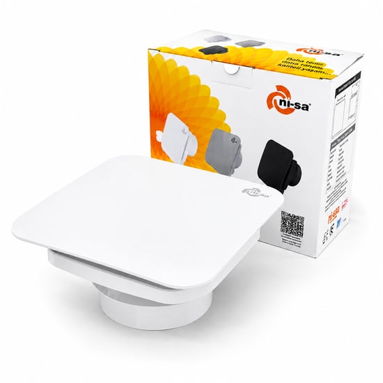 Ni-sa Ebt-150sb Plastik Aspiratör ( 150 ) ( Beyaz ) Banyo Tuvalet Havalandırma Aspiratörü (20w) (2800rpm) (320m3/h)