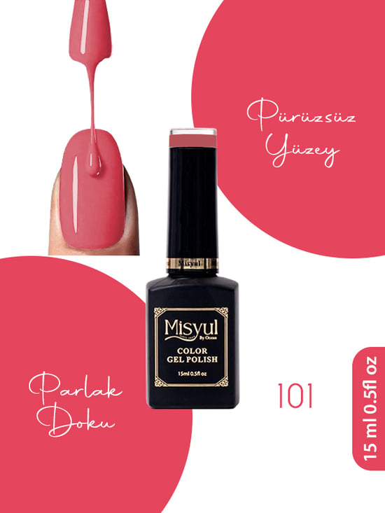 Misyul Uv Led Kalıcı Oje Nail Art 15 Ml 101