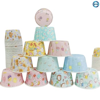 13 Cm Kek Kalıbı Desenli 25 Li