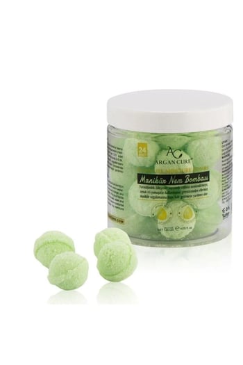 Argan Cure Argan ve Badem Yağlı Manikür Nem Bombası 24'lü Paket Yeşil
