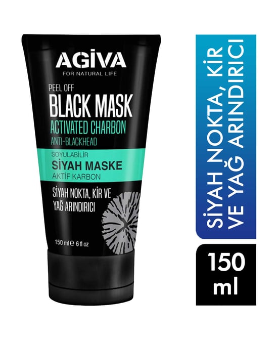 Agiva Soyulabilir Siyah Maske 150 Ml