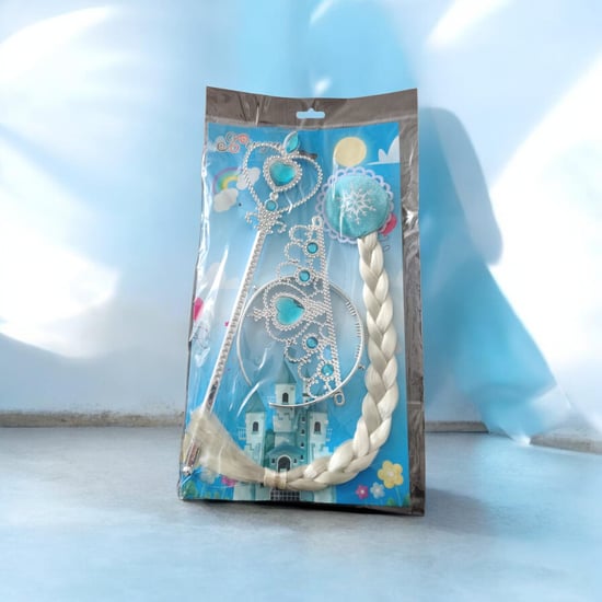 Prenses Seti Saçı Asası Tacı Set Komple