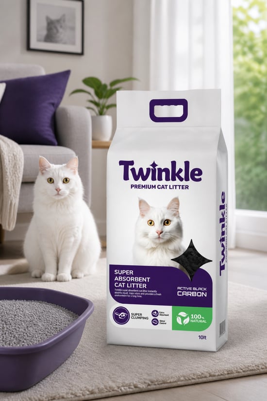 Lavantalı Premium Bentonit Kedi Kumu – Aktif Karbonlu