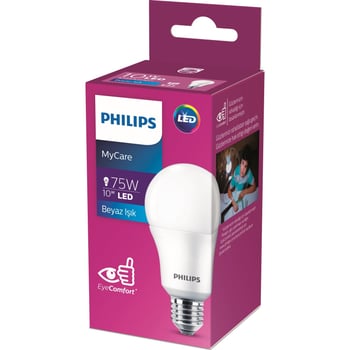 Phılıps Ledbulp 10-75 E27 6500k 1pf/12 (622244)