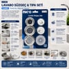 İ22-428 ( 6pcs ) Lavabo Süzgeç & Tıpa Seti ( 3ad-metal + 1ad-plastik Süzgeç & 2ad-plastik Tıpa )