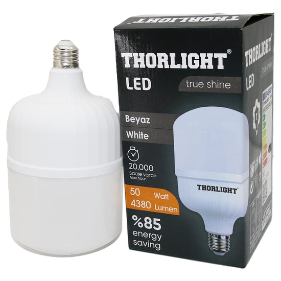 Thorlight T-50b ( 50w ) E27 Torch T-shape Beyaz Led Ampul