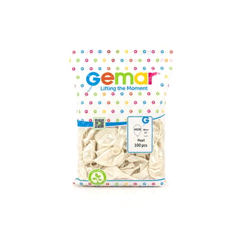 Gemar Gm-110-28 ( Metalik & İnci Beyaz & Pearl ) Balon ( 11'' & 28cm & 100pcs )