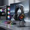 Rm-k45 Orbıt-s Siyah Rgb Led 7.1 Gaming Mikrofonlu Oyuncu Kulaklığı