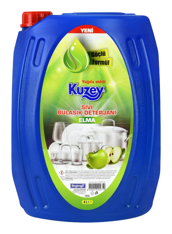 Kuzey Sıvı Bulaşık Deterjanı Extra Elma 4 Lt