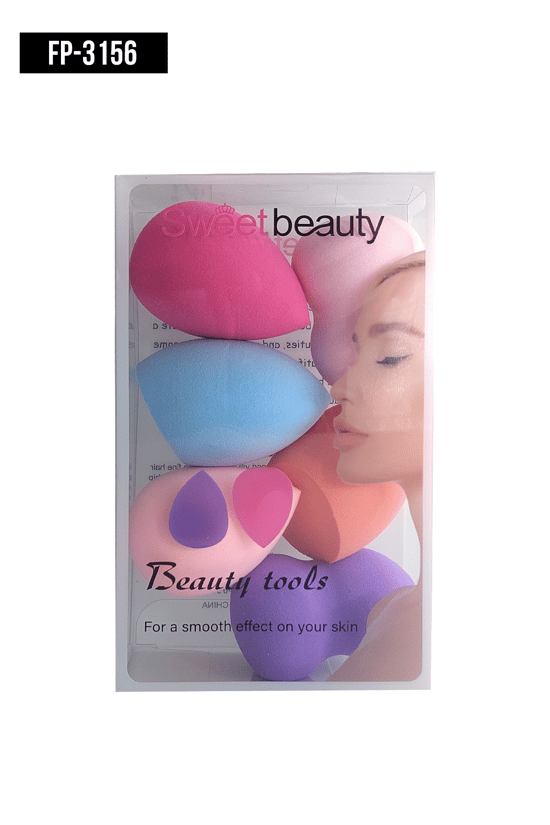 İthal Aksesuar Renkli 6'lı Makyaj Süngeri